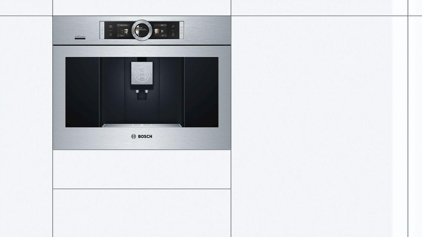 Bosch BCM8450UC 800 Series, Built-In Fully Automatic Coffee Machine, Stainless steel, Removable water tank