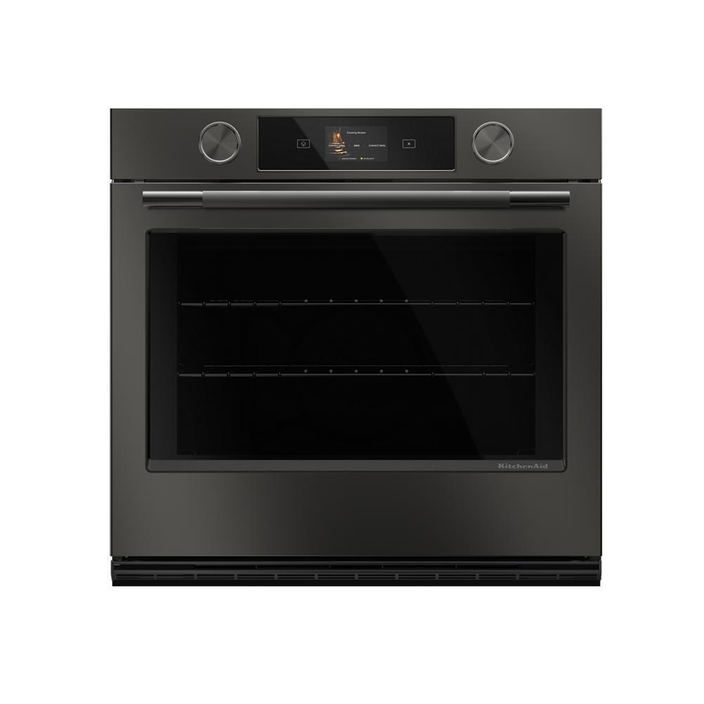 Kitchenaid KOES730SBE 30-inch Smart Electric Single Wall Oven with Assisted Cooking Modes - Black Ore