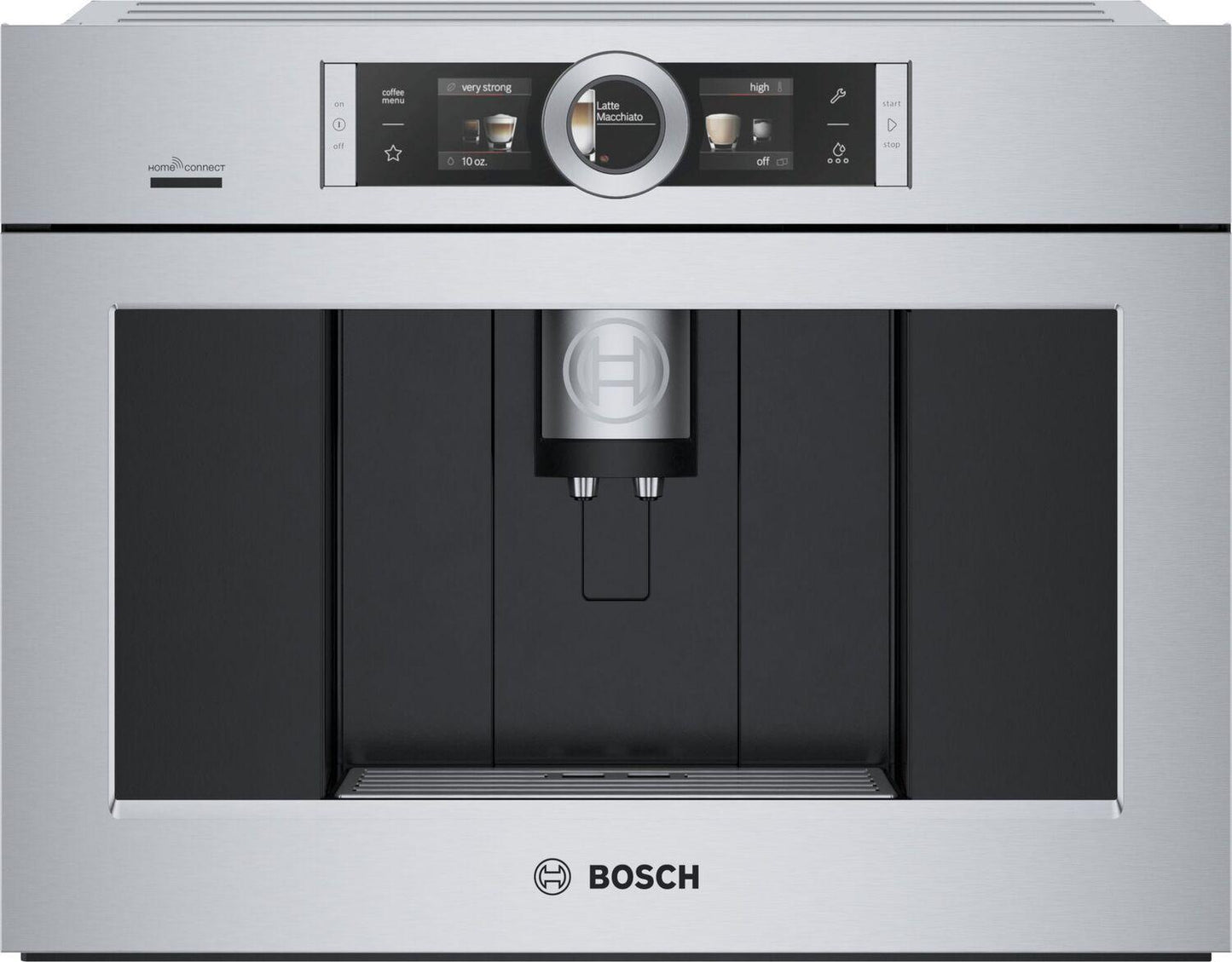 Bosch BCM8450UC 800 Series, Built-In Fully Automatic Coffee Machine, Stainless steel, Removable water tank