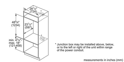 Bosch HBL5754UC 500 Series, Combination Oven, 30''
