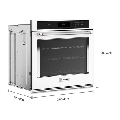 KOES530PWH KitchenAid® 30 Single Wall Ovens with Air Fry Mode