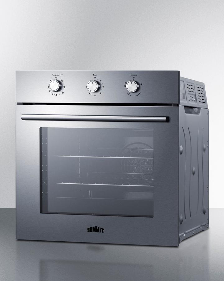 Summit SGW243SS 24 Wide Gas Wall Oven
