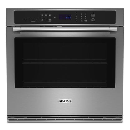 Maytag MOES6027LZ 27-inch Single Wall Oven with Air Fry and Basket - 4.3 cu. ft.