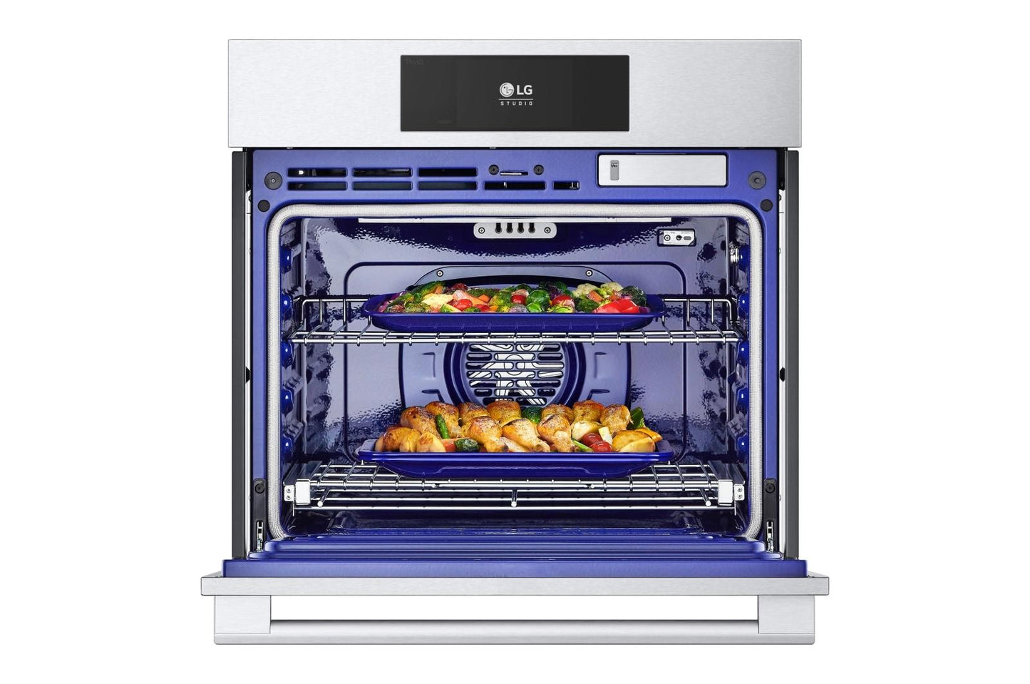 WSES4728F LG STUDIO 4.7 cu. ft. Smart InstaView® Electric Single Built-In Wall Oven with Air Fry & Steam Sous Vide