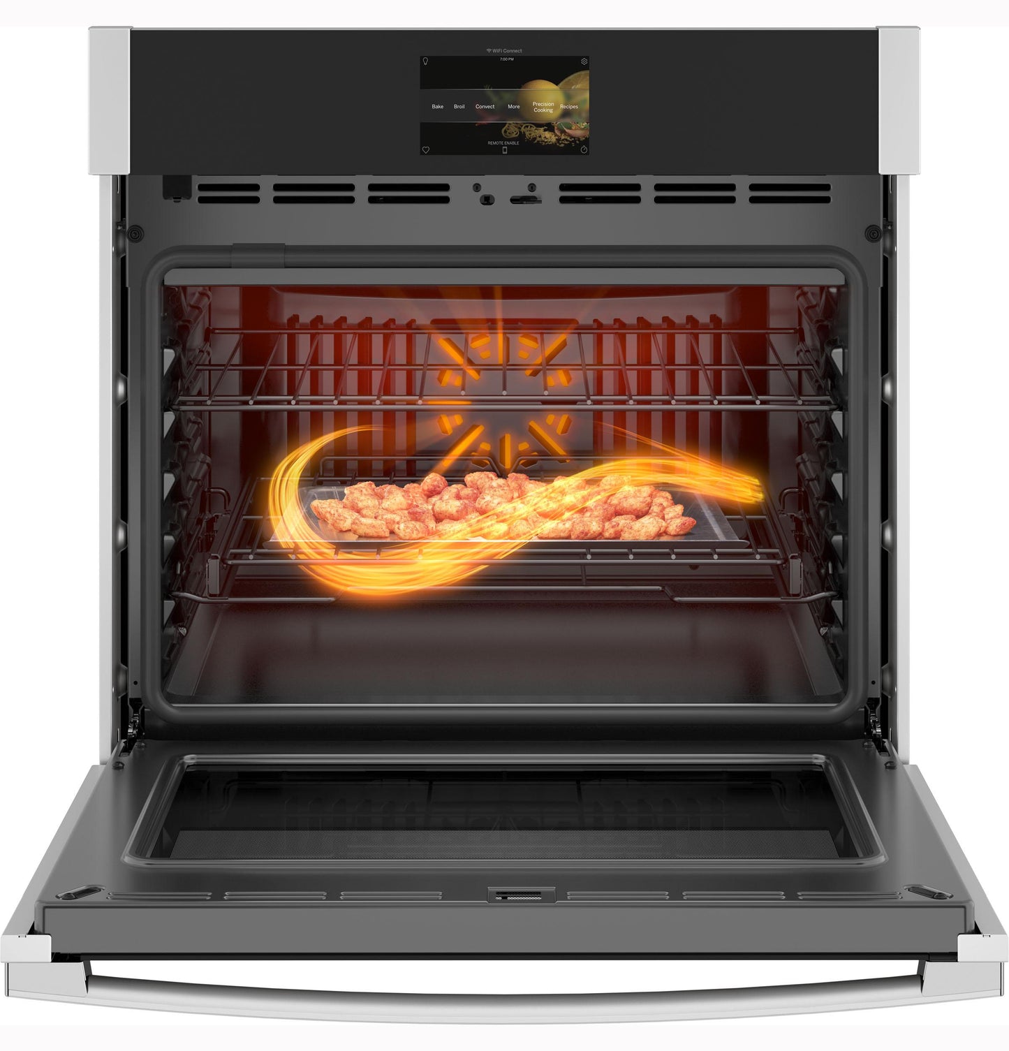 PTS7000SNSS GE Profile™ 30 Smart Built-In Convection Single Wall Oven with No Preheat Air Fry and Precision Cooking