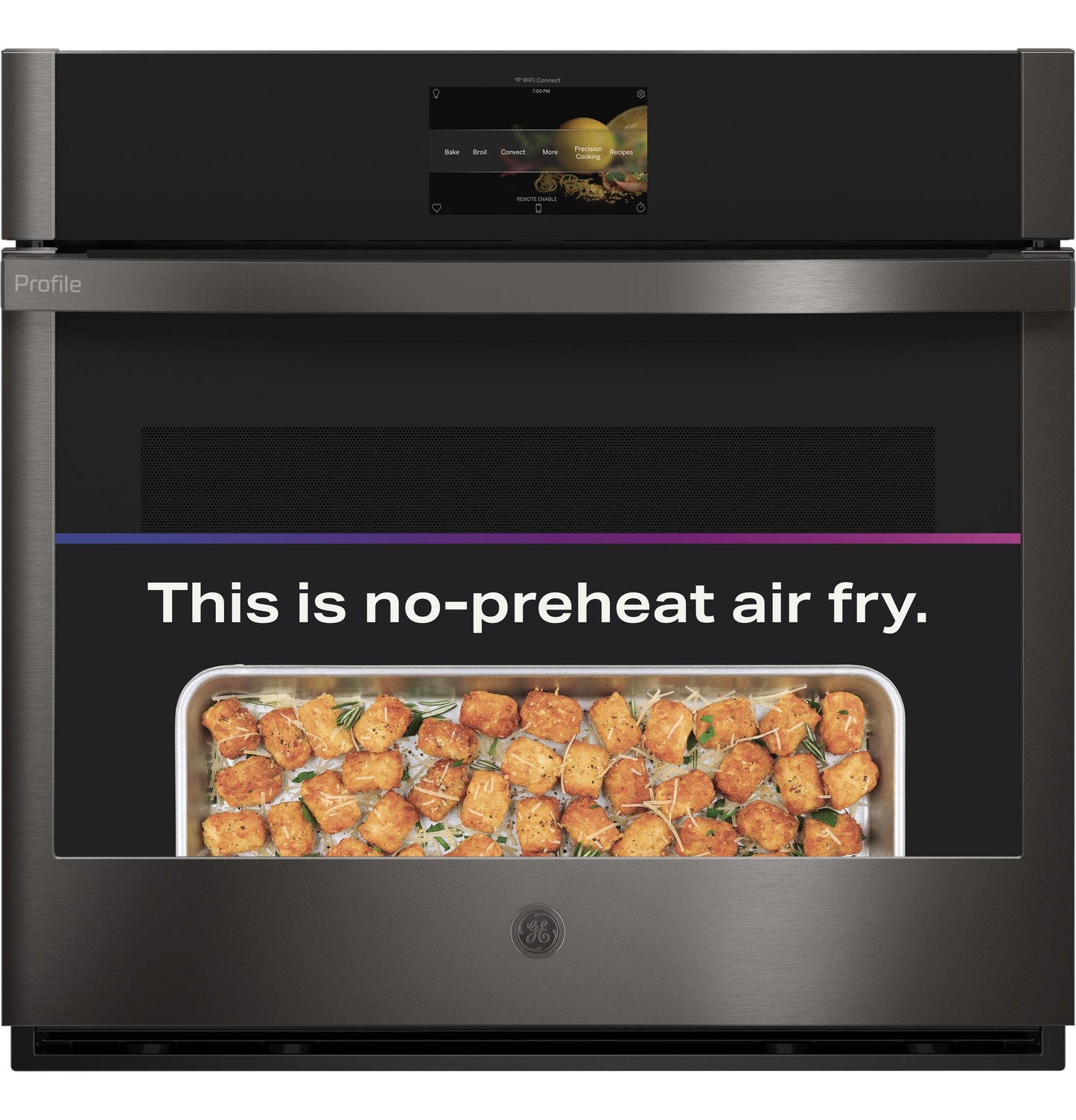 PTS7000BNTS GE Profile™ 30 Smart Built-In Convection Single Wall Oven with No Preheat Air Fry and Precision Cooking