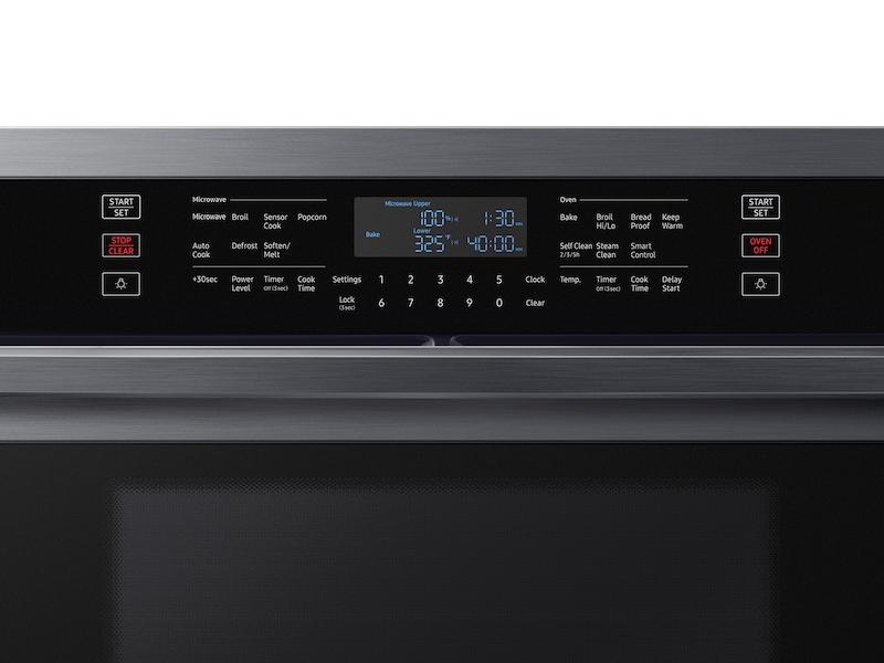 Samsung NQ70T5511DG 30 Microwave Combination Wall Oven with Wi-Fi in Black Stainless Steel