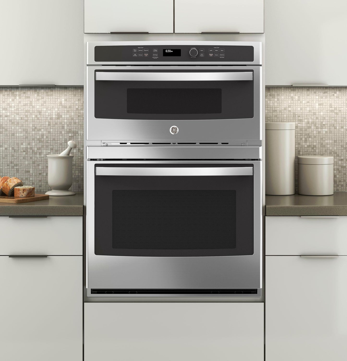 JT3800SHSS GE® 30 Combination Double Wall Oven