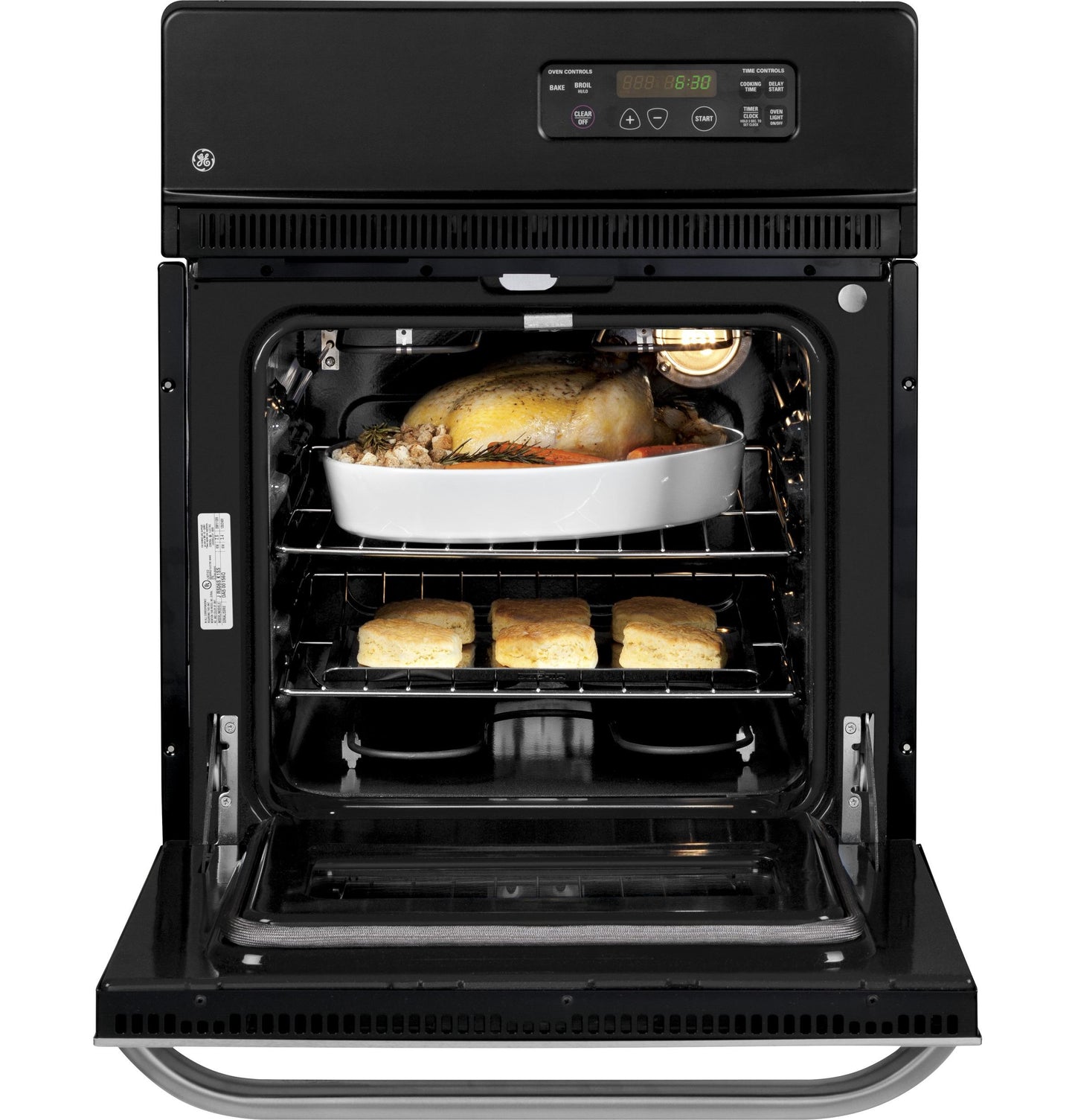 JRS06SKSS GE® 24 Electric Single Standard Clean Wall Oven