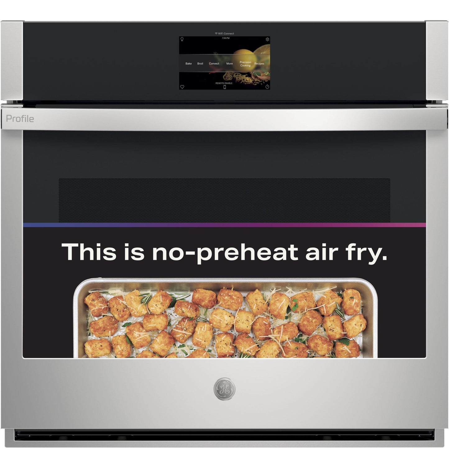 PTS7000SNSS GE Profile™ 30 Smart Built-In Convection Single Wall Oven with No Preheat Air Fry and Precision Cooking