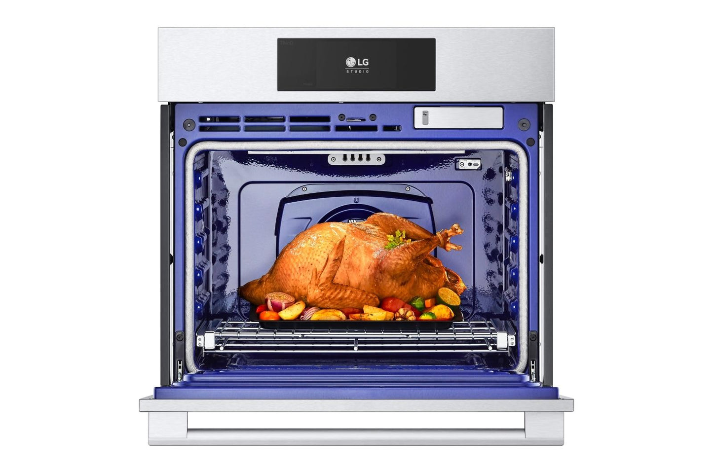 WSES4728F LG STUDIO 4.7 cu. ft. Smart InstaView® Electric Single Built-In Wall Oven with Air Fry & Steam Sous Vide