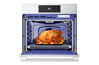 WSES4728F LG STUDIO 4.7 cu. ft. Smart InstaView® Electric Single Built-In Wall Oven with Air Fry & Steam Sous Vide